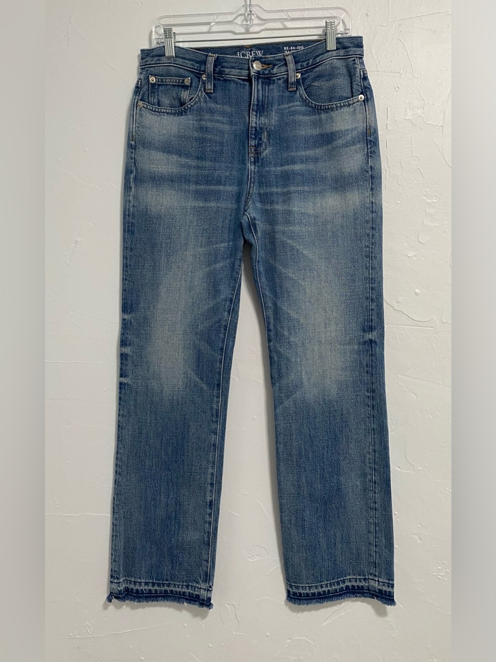 J. Crew Women's Straight-Leg Jeans in Faded Blue Wash
